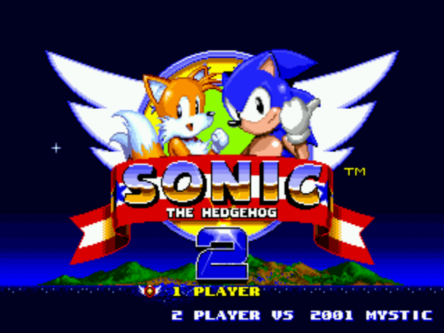 Sonic the Hedgehog 2Z Title Screen